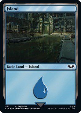 Island (307) (Universes Beyond: Warhammer 40K) Near Mint - Nick Nack's Full Frontal Attack
