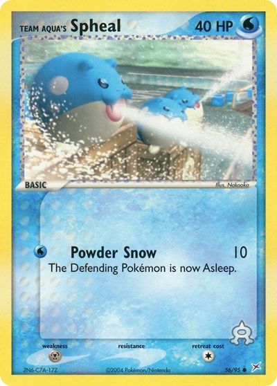 Team Aqua's Spheal - 56 (Team Magma vs Team Aqua) Light Play