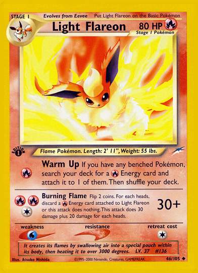 Light Flareon (Neo Destiny) Light Play Unlimited