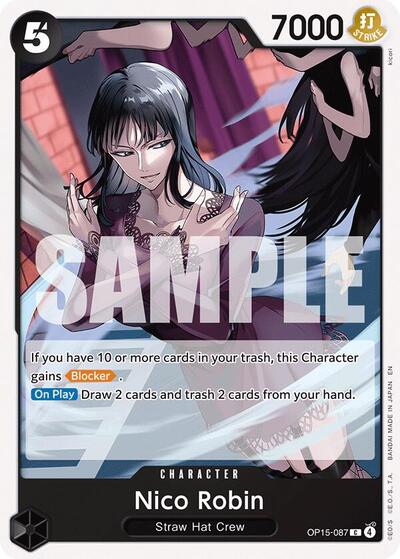 Nico Robin (OP15 - 087) (Adventure on Kami's Island) Near Mint - Nick Nack's Full Frontal Attack