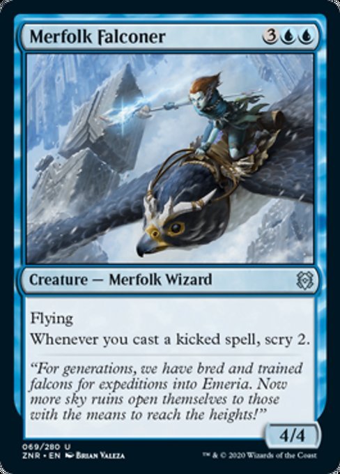 Merfolk Falconer (Zendikar Rising) Near Mint - Nick Nack's Full Frontal Attack