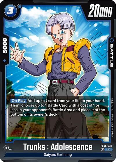 Trunks : Adolescence (New Adventure) Near Mint
