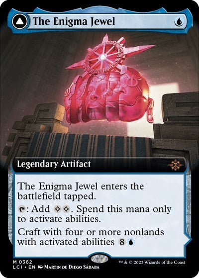 The Enigma Jewel (Extended Art) (The Lost Caverns of Ixalan) Near Mint - Nick Nack's Full Frontal Attack