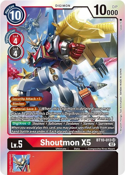 Shoutmon X5 (Xros Encounter) Near Mint Foil