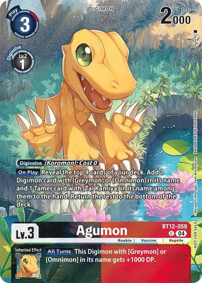 Agumon BT12 - 059 (Legend Pack 2024) (Across Time) Near Mint Foil - Nick Nack's Full Frontal Attack