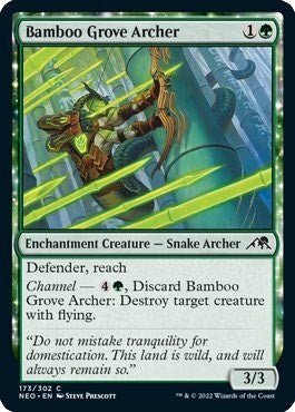 Bamboo Grove Archer (Kamigawa: Neon Dynasty) Near Mint - Nick Nack's Full Frontal Attack