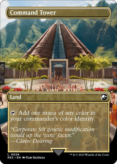 Command Tower (Borderless) (Universes Beyond: Jurassic World Collection) Damaged / Poor