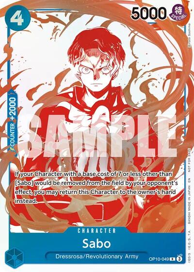 Sabo OP10 - 049 (3rd Anniversary Treasure Campaign Pack) (One Piece Promotion Cards) Near Mint Foil - Nick Nack's Full Frontal Attack