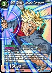 SS2 Trunks, Heroic Prospect (arte alternativo) (P-219) [Cartas de promoción] 