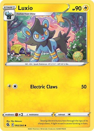 Luxio (SWSH08: Fusion Strike) Near Mint