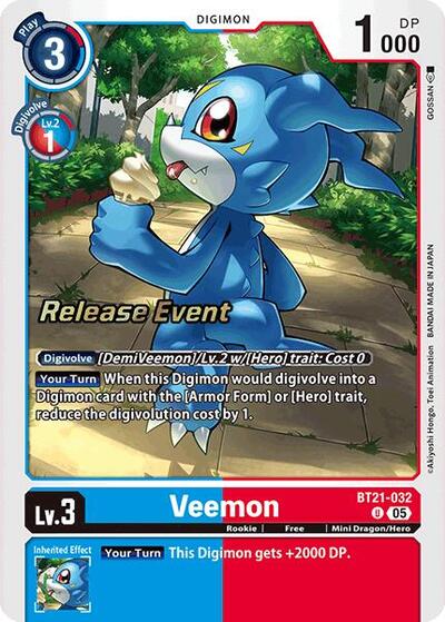 Veemon (World Convergence Release Event Cards) Near Mint