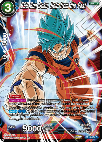 SSB Son Goku, Aide du passé (BT18-054) [Dawn of the Z-Legends] 