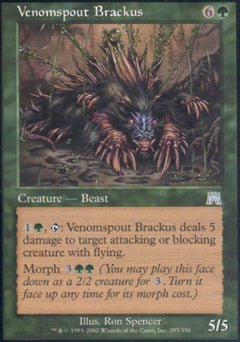 Venomspout Brackus (Onslaught) Light Play Foil - Nick Nack's Full Frontal Attack