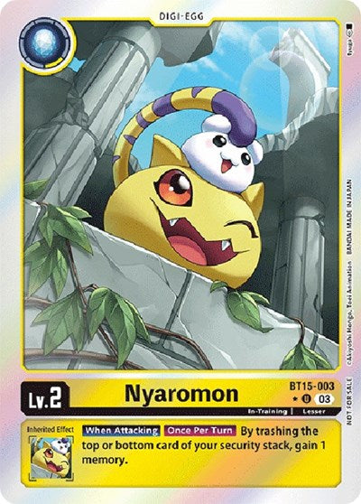 Nyaromon (Exceed Apocalypse Box Promotion Pack) (Exceed Apocalypse) Near Mint Foil