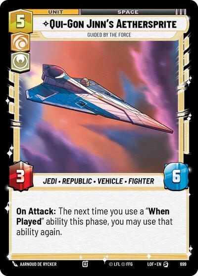 Qui - Gon Jinn's Aethersprite Guided by the Force (Foil) (Legends of the Force) Near Mint Foil - Nick Nack's Full Frontal Attack
