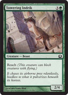 Towering Indrik (Return to Ravnica) Near Mint - Nick Nack's Full Frontal Attack