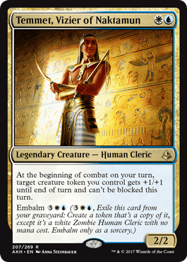 Temmet, Vizier of Naktamun (Amonkhet) Near Mint - Nick Nack's Full Frontal Attack