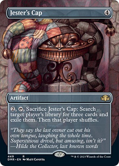 Jester's Cap (Borderless) (Dominaria Remastered) Near Mint - Nick Nack's Full Frontal Attack
