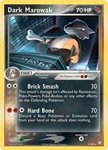 Dark Marowak - 7/109 (EX Team Rocket Returns) (Deck Exclusives) Light Play - Nick Nack's Full Frontal Attack
