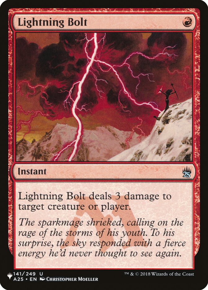 Lightning Bolt (141/249) [La liste] 