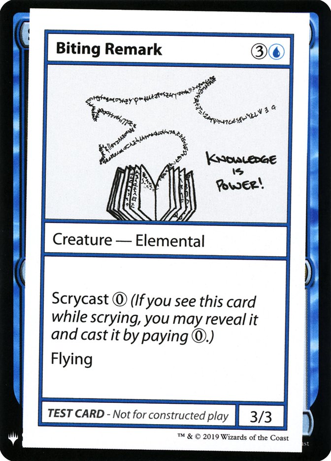 Remarque mordante [Mystery Booster Playtest Cards] 