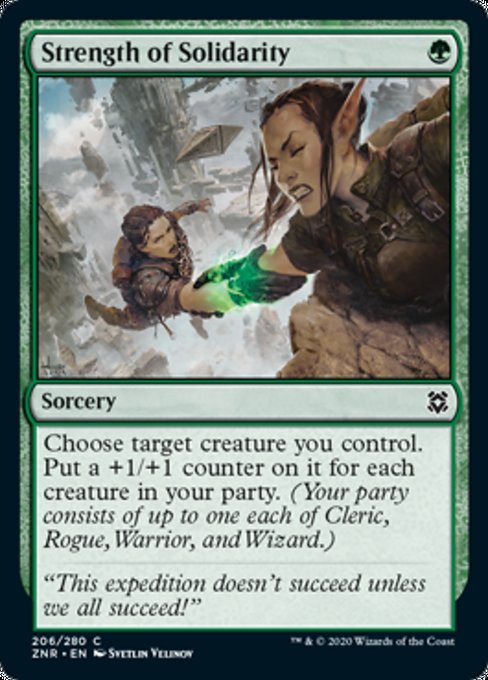 Strength of Solidarity (Zendikar Rising) Near Mint - Nick Nack's Full Frontal Attack