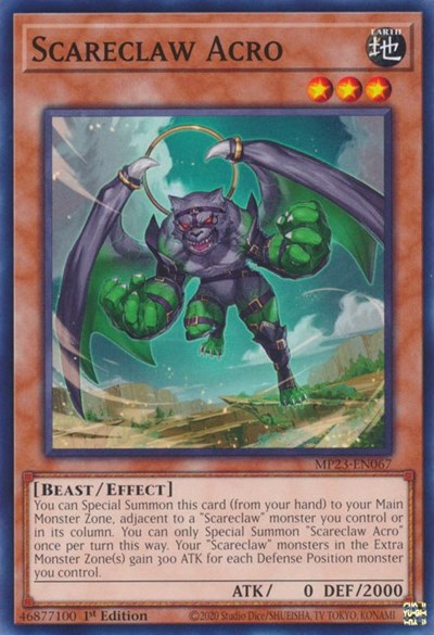 Scareclaw Acro (25th Anniversary Tin: Dueling Heroes Mega Pack) Light Play 1st Edition
