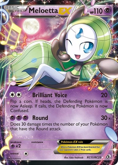 Meloetta EX (Legendary Treasures: Radiant Collection) Near Mint Holofoil