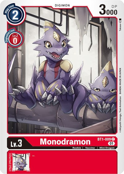 Monodramon BT1-009 (Alternate Art) (Starter Deck 07: Gallantmon) Near Mint