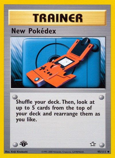 New Pokedex (Neo Genesis) Light Play 1st Edition
