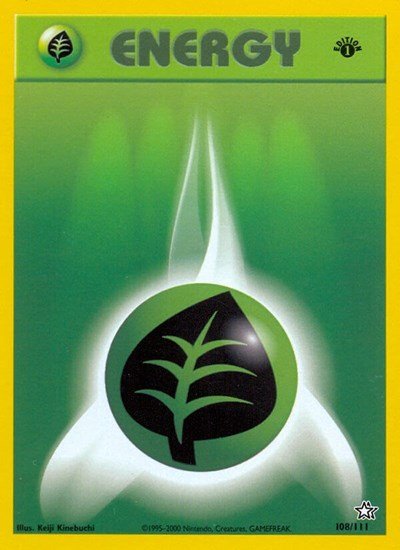 Grass Energy (Neo Genesis) Light Play Unlimited - Nick Nack's Full Frontal Attack