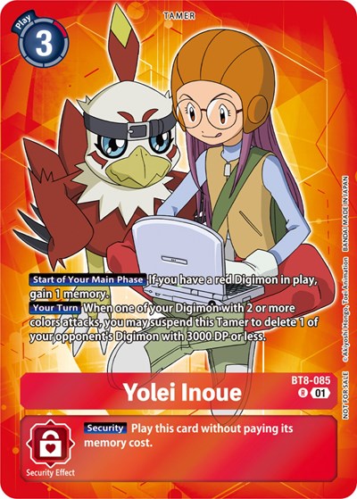 Yolei Inoue (Tamer Party Pack -The Beginning-) (New Awakening) Near Mint Foil