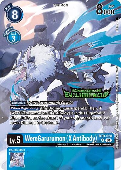 WereGarurumon (X Antibody) (2024 Evolution Cup) (X Record) Near Mint