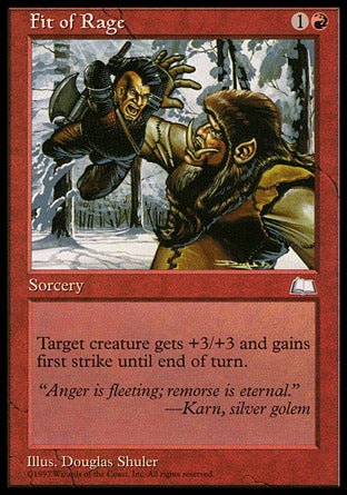 Fit of Rage (Weatherlight) Light Play - Nick Nack's Full Frontal Attack