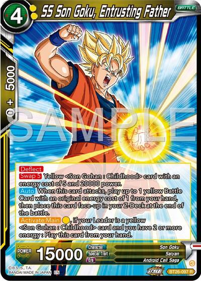 SS Son Goku, Entrusting Father (Ultimate Advent) Near Mint Foil