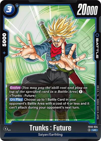Trunks : Future FB10-034 (Cross Force) Near Mint