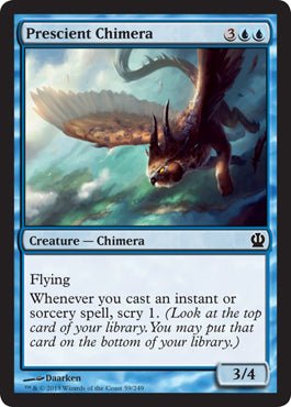 Prescient Chimera (Theros) Near Mint - Nick Nack's Full Frontal Attack