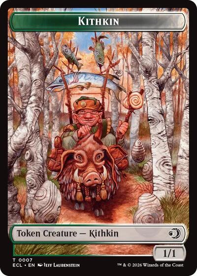 Kithkin / Treasure Double - Sided Token (Lorwyn Eclipsed) Near Mint - Nick Nack's Full Frontal Attack