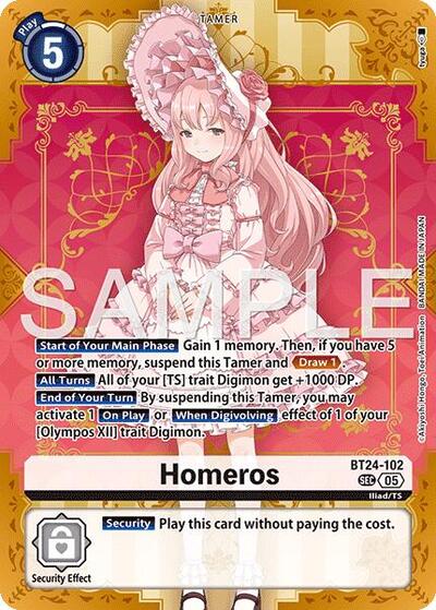 Homeros (Time Stranger) Near Mint Foil