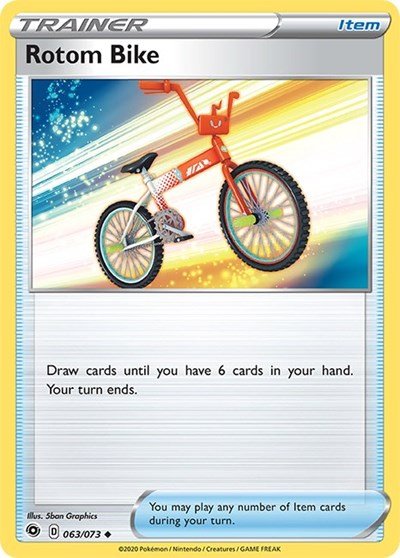 Rotom Bike (Champion's Path) Near Mint - Nick Nack's Full Frontal Attack