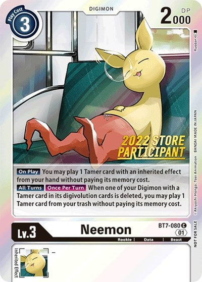 Neemon (2022 Store Participant) (The Next Adventure) Near Mint Foil