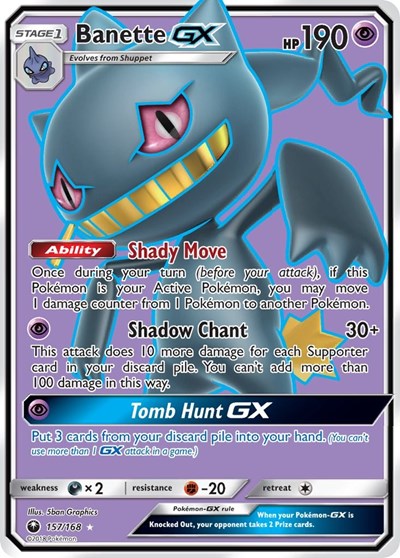 Banette GX (Full Art) (SM - Celestial Storm) Near Mint Holofoil
