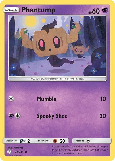 Phantump (SM - Cosmic Eclipse) Near Mint - Nick Nack's Full Frontal Attack
