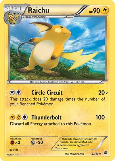 Raichu (Generations) Near Mint Reverse Holofoil