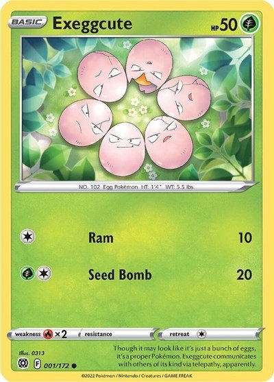 Exeggcute (SWSH09: Brilliant Stars) Near Mint - Nick Nack's Full Frontal Attack