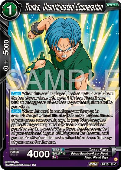Trunks, Unanticipated Cooperation (Ultimate Advent) Near Mint