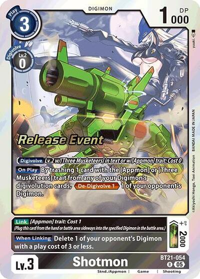 Shotmon (World Convergence Release Event Cards) Near Mint