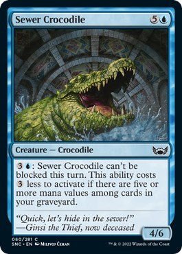 Sewer Crocodile (Streets of New Capenna) Near Mint - Nick Nack's Full Frontal Attack