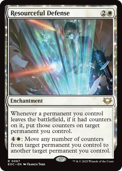 Resourceful Defense (Commander: Edge of Eternities) Near Mint - Nick Nack's Full Frontal Attack