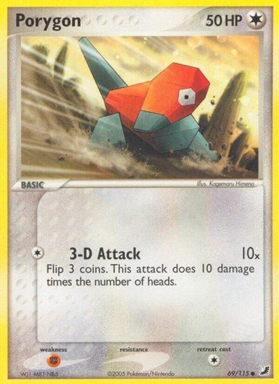Porygon (Unseen Forces) Light Play - Nick Nack's Full Frontal Attack